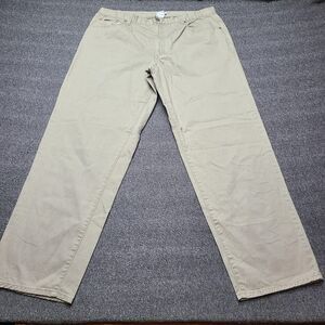 Calvin Klein Jeans Pants Mens 38 Khaki Straight Leg 100% Cotton Casual Classic